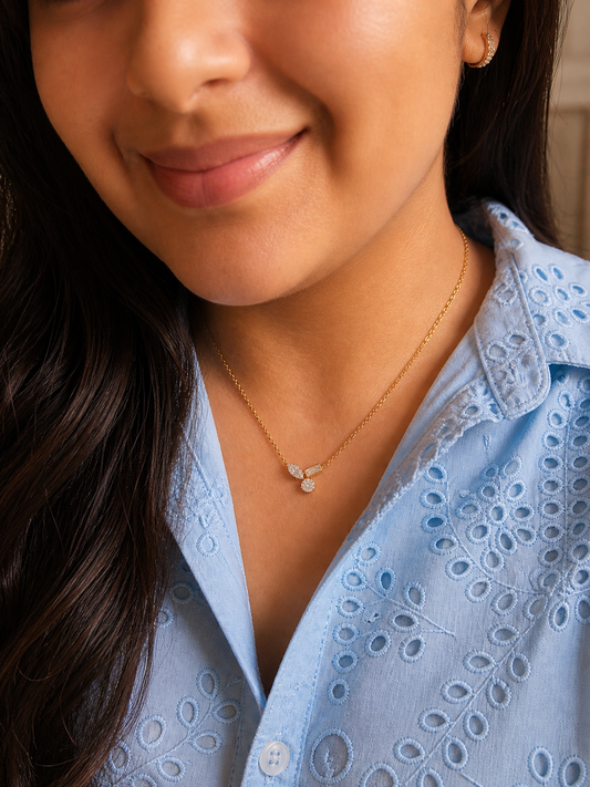 Luna Trio Crystal Necklace