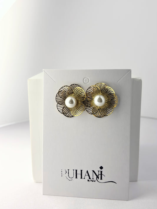 Golden Spark Stud Earrings