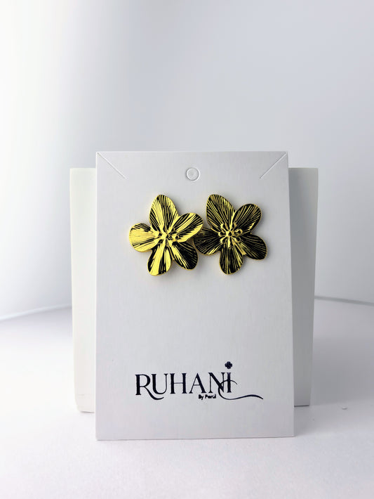 Golden Bloom Stud Earrings