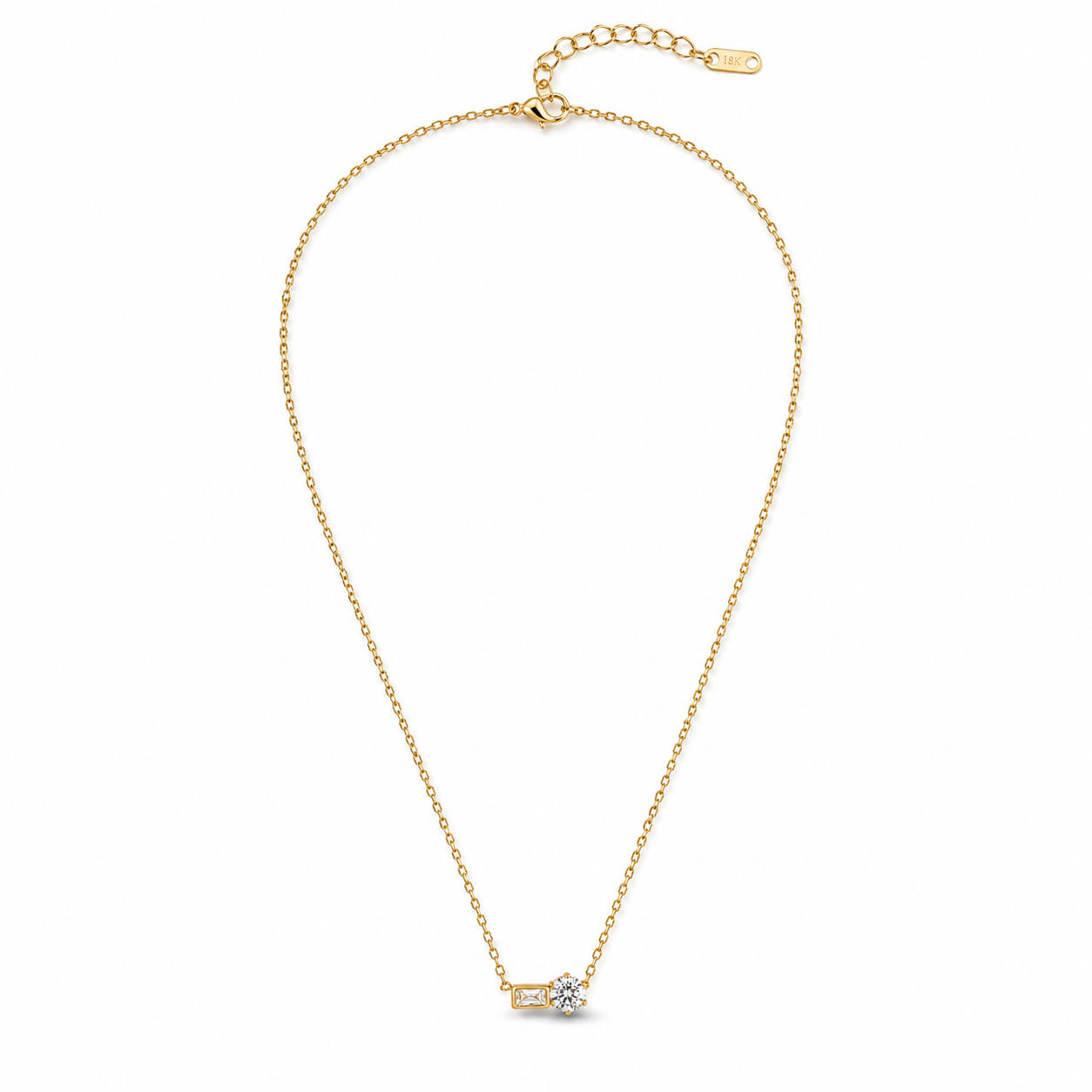 Celeste Duo Crystal Necklace