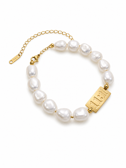 11:11 Pearl Charm Bracelet