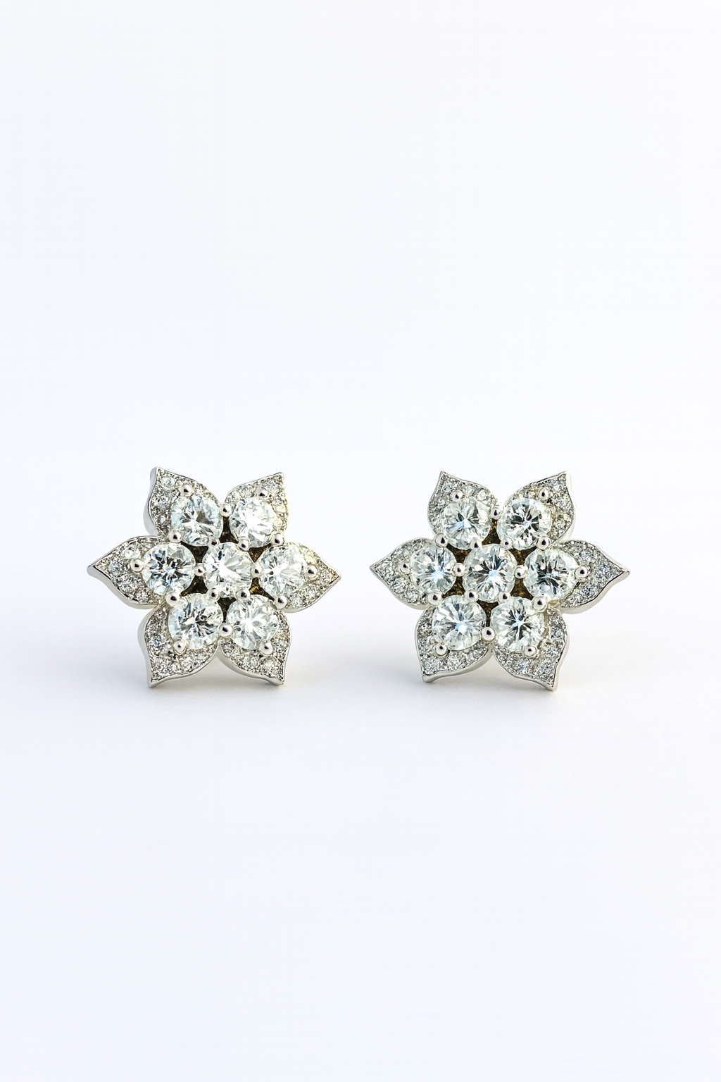 925 Silver Blossom Stud Earrings