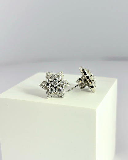 925 Silver Blossom Stud Earrings