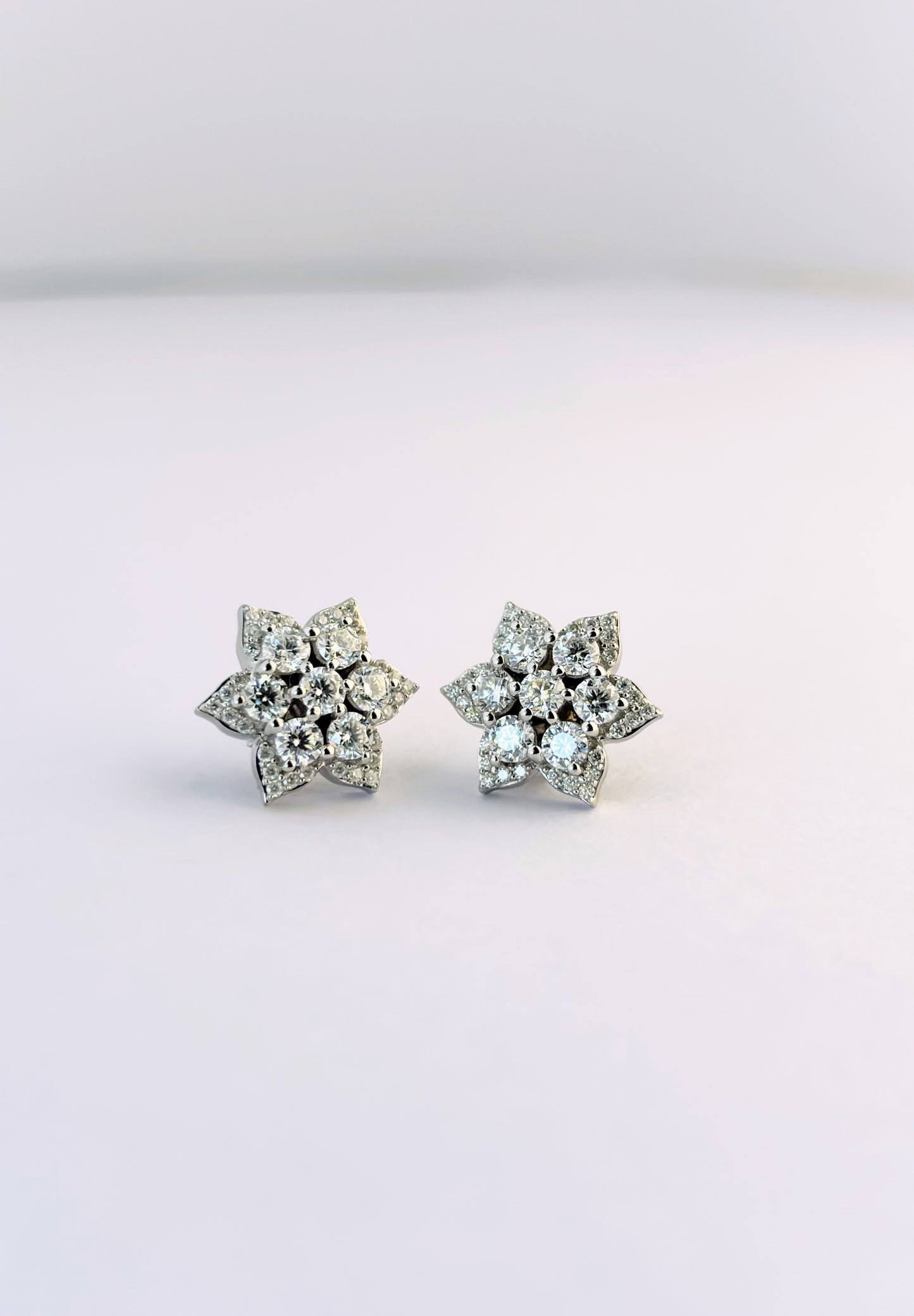 925 Silver Blossom Stud Earrings