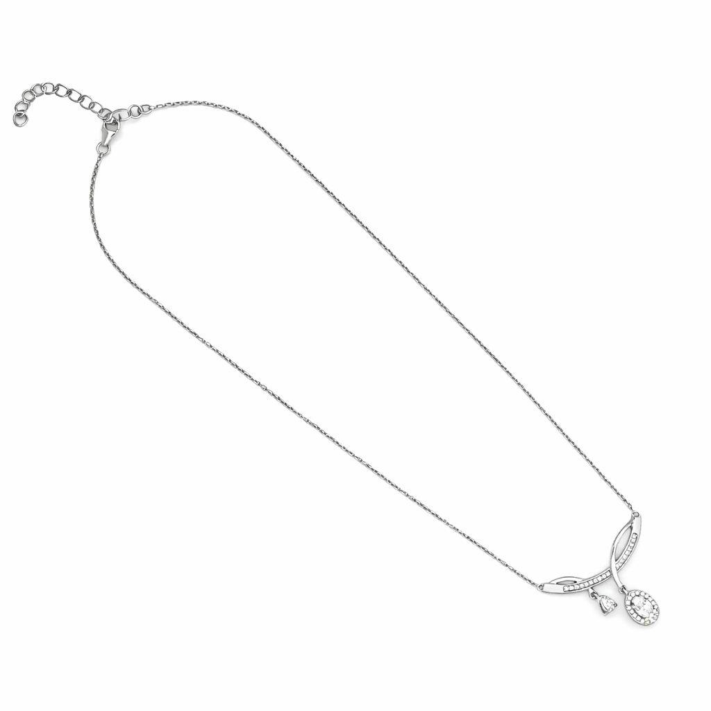 Golden Glow – Moissanite Drop Necklace