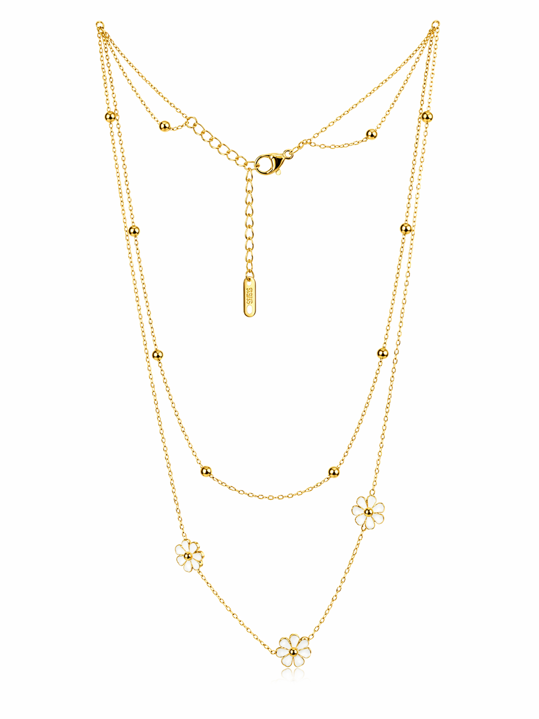 Golden Daisy Layered Necklace