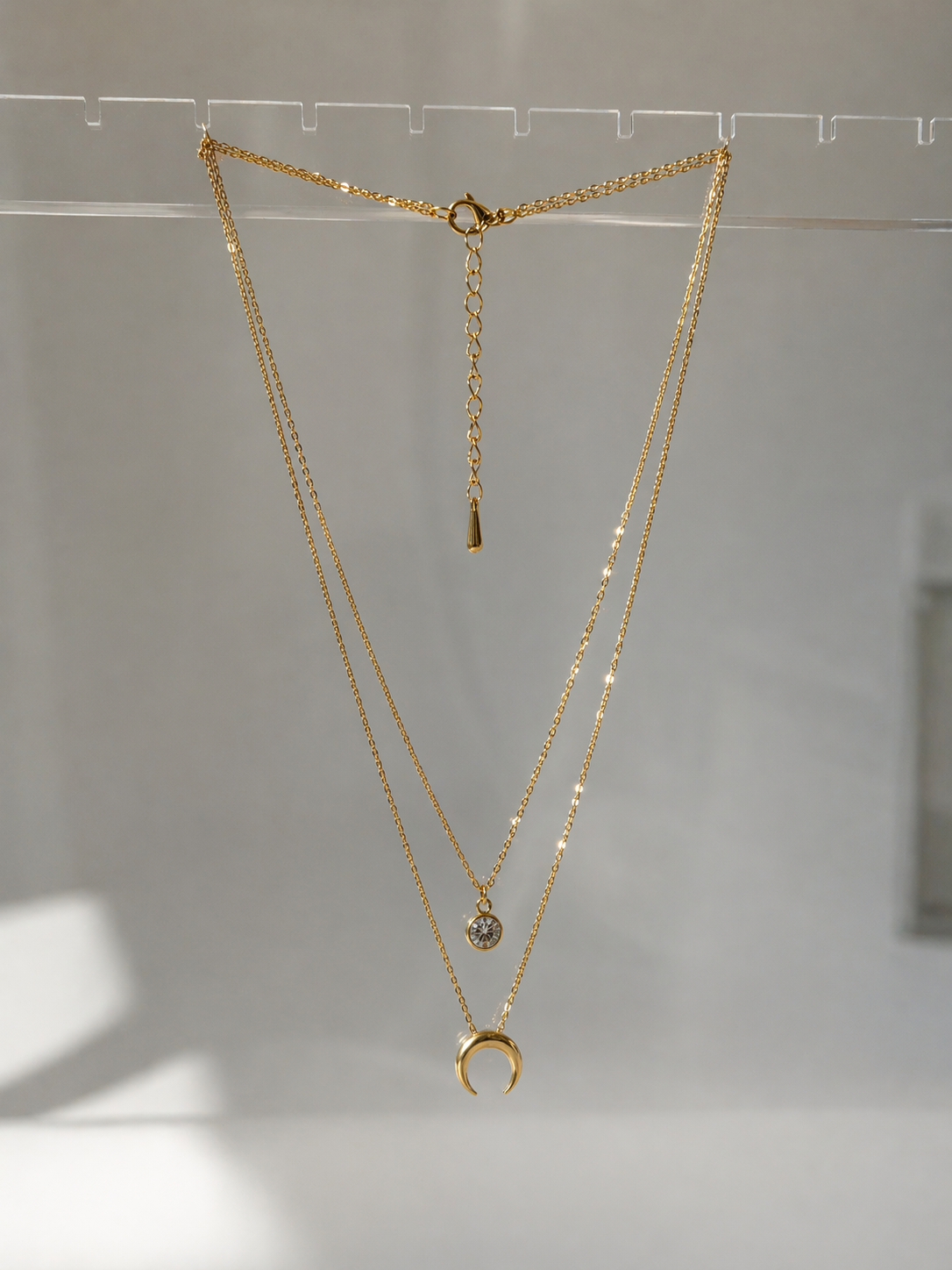 Celestial Moon Layered Necklace