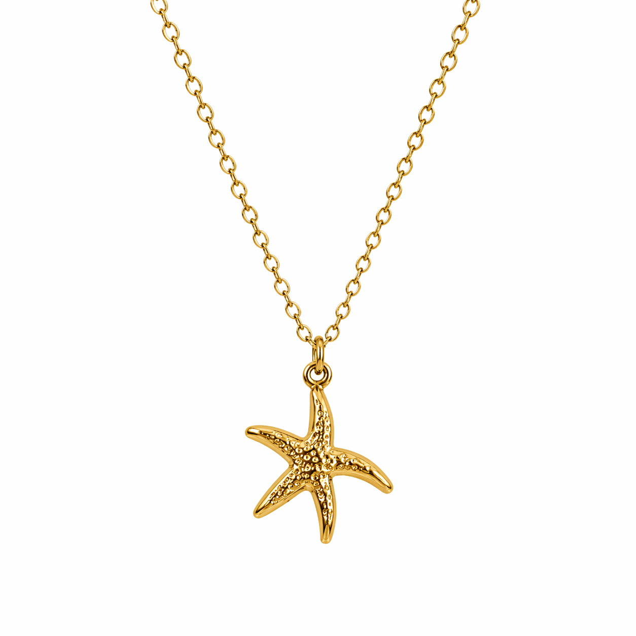 Golden Starfish Necklace