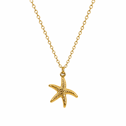 Golden Starfish Necklace
