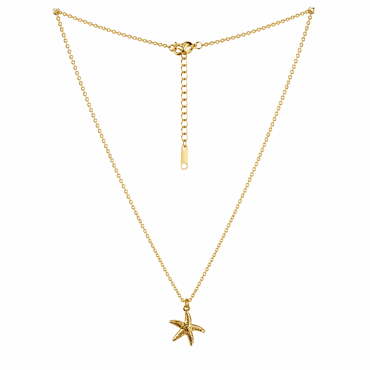 Golden Starfish Necklace