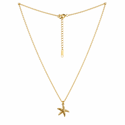 Golden Starfish Necklace