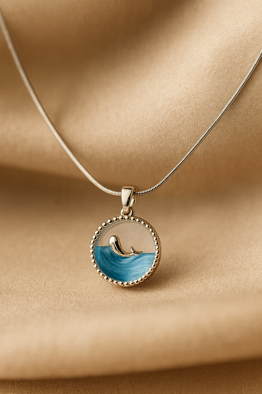 Ocean Wave Moonlight Necklace