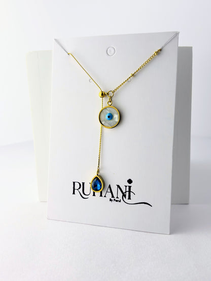 Evil Eye Shield – Stainless Steel Necklace