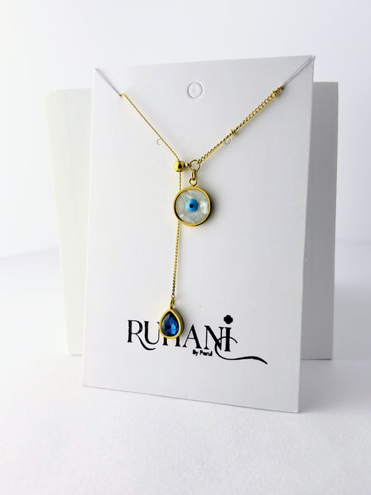 Evil Eye Shield – Stainless Steel Necklace