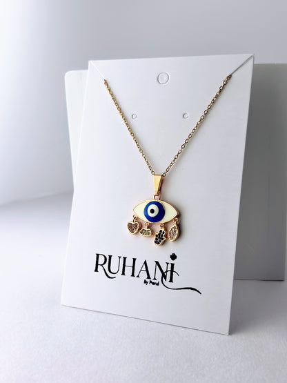 Rose Aura – Evil Eye Pendant Necklace