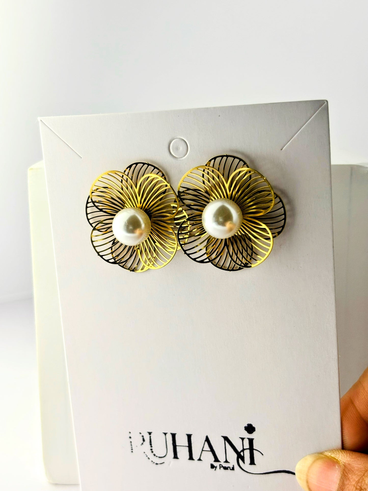 Golden Spark Stud Earrings