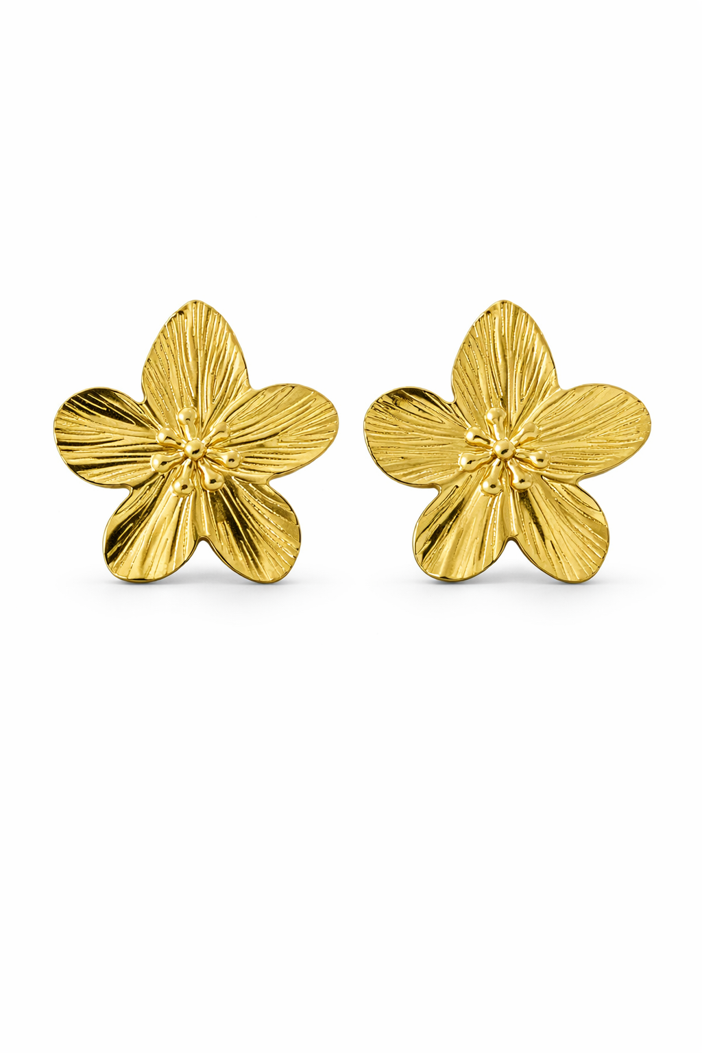 Golden Bloom Stud Earrings