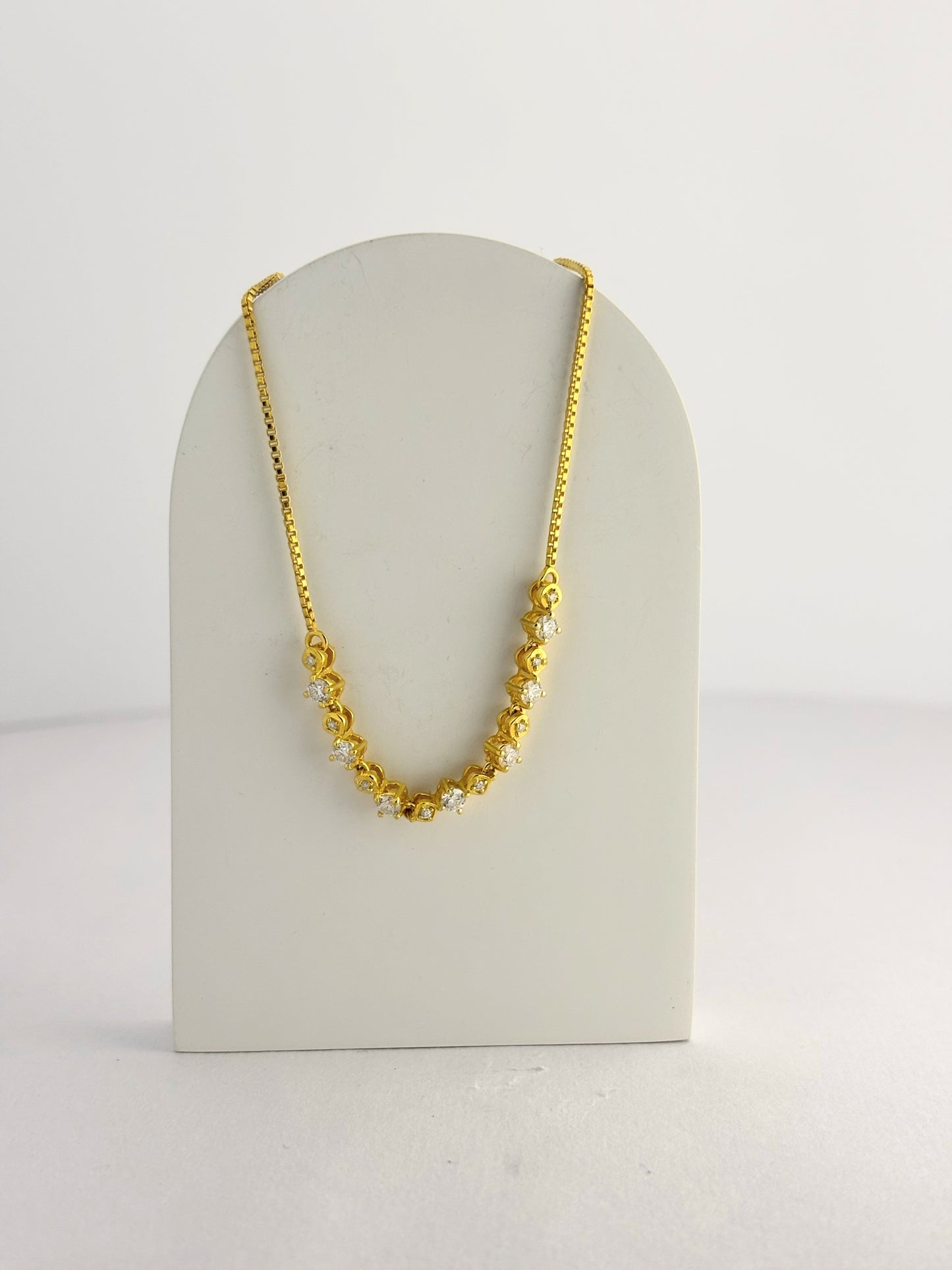 Golden Radiance – Moissanite Adjustable Bracelet