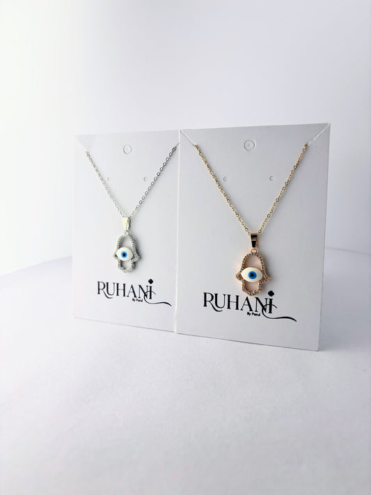 Hamsa Guardian – Evil Eye Necklace