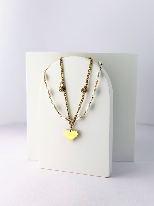 Heart pearl bracelets