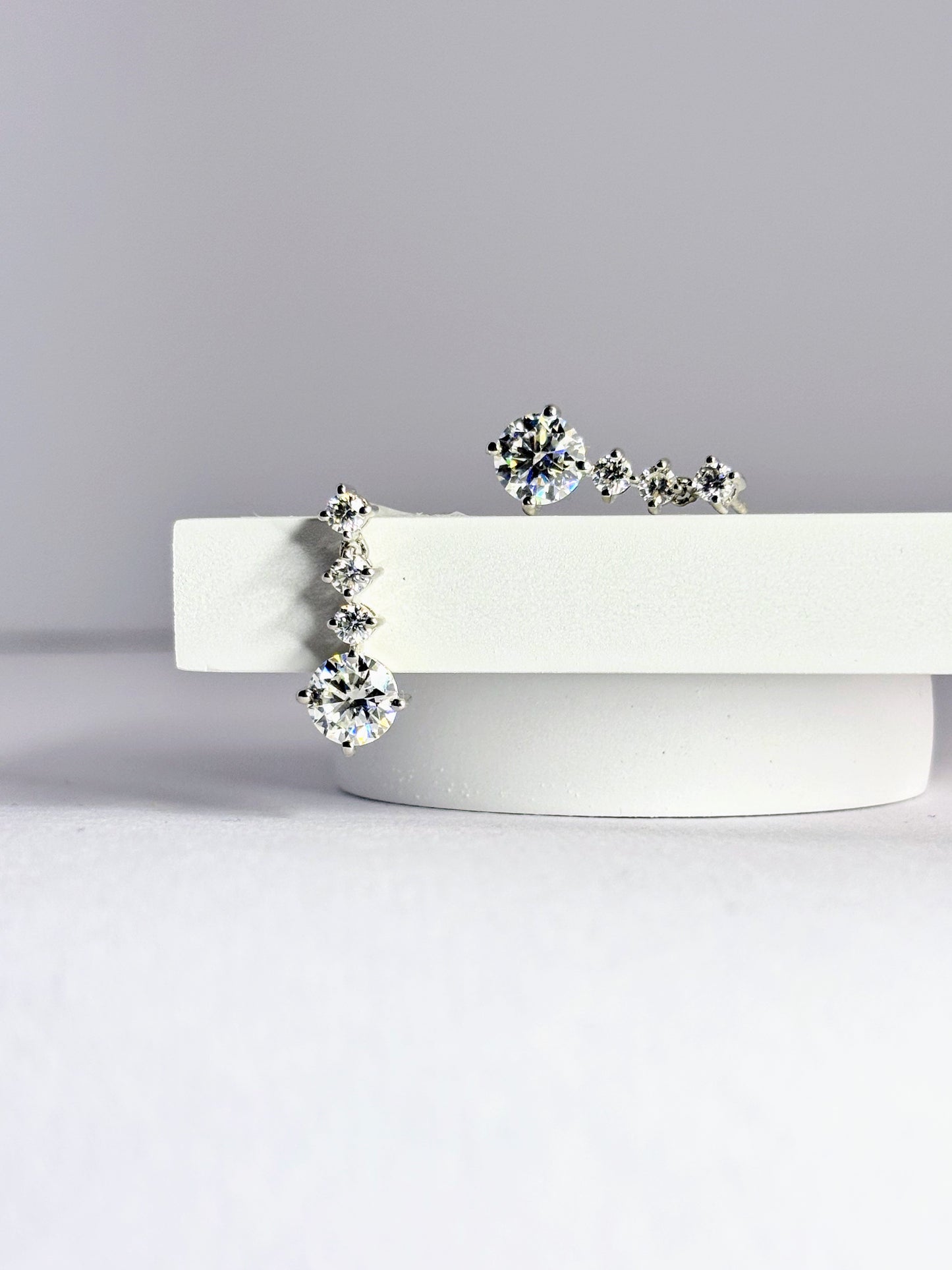 Starlight Drops – Moissanite Earrings