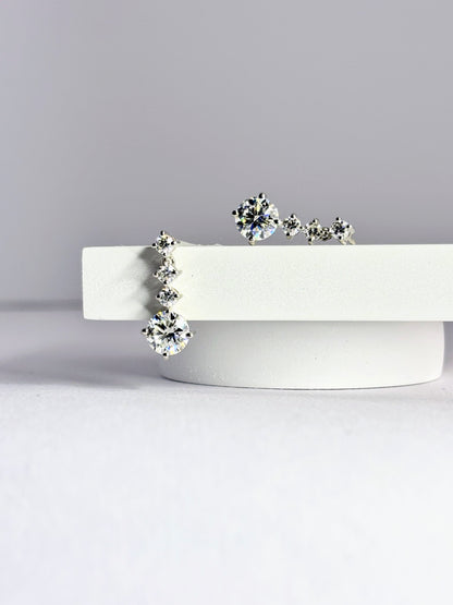 Starlight Drops – Moissanite Earrings