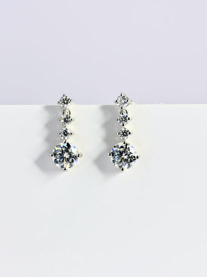 Starlight Drops – Moissanite Earrings
