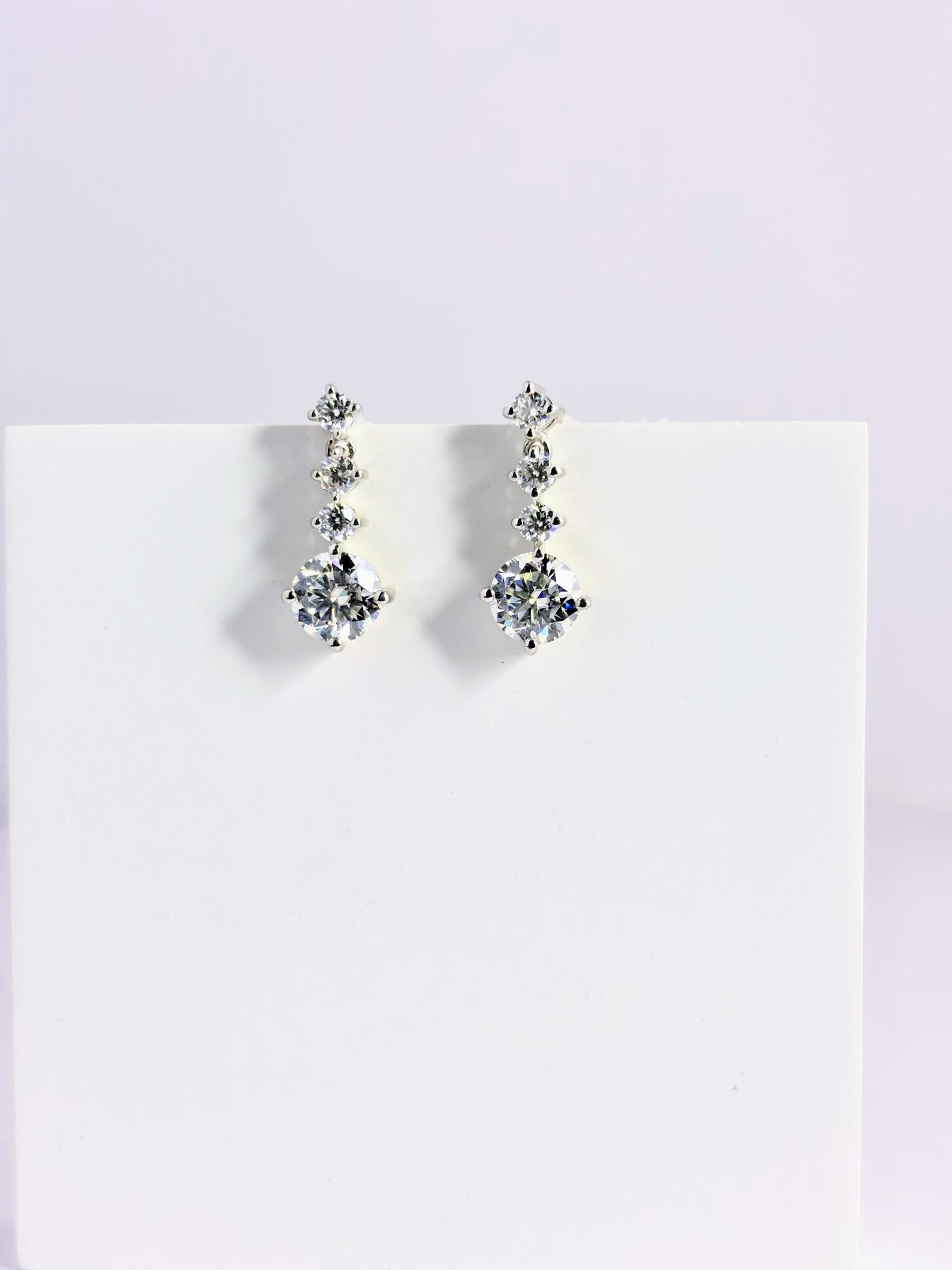 Starlight Drops – Moissanite Earrings