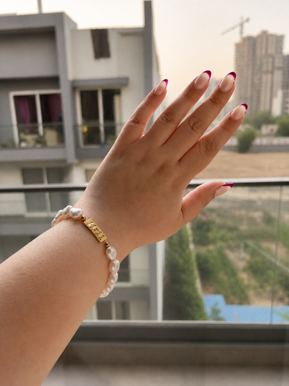 11:11 Pearl Charm Bracelet