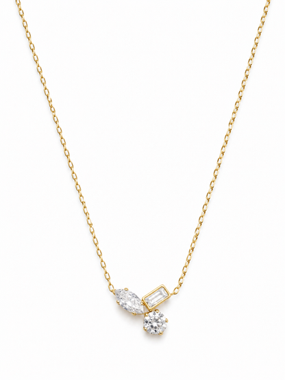 Luna Trio Crystal Necklace