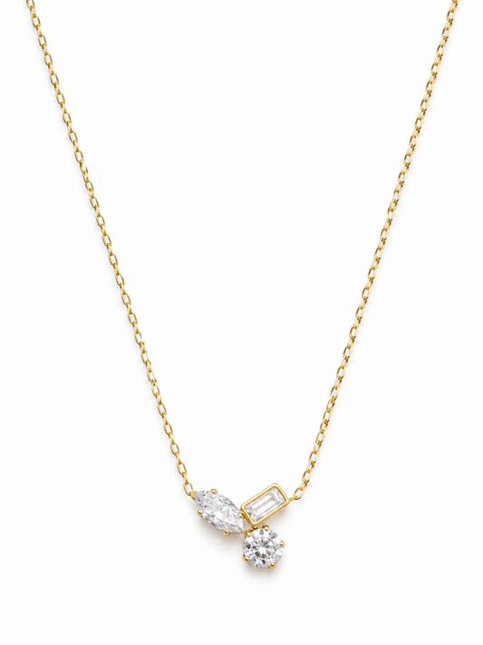 Luna Trio Crystal Necklace