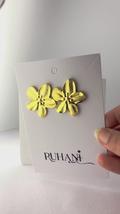 Golden Bloom Stud Earrings