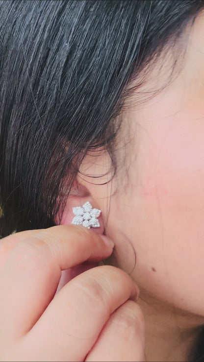 925 Silver Blossom Stud Earrings