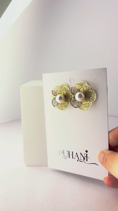 Golden Spark Stud Earrings