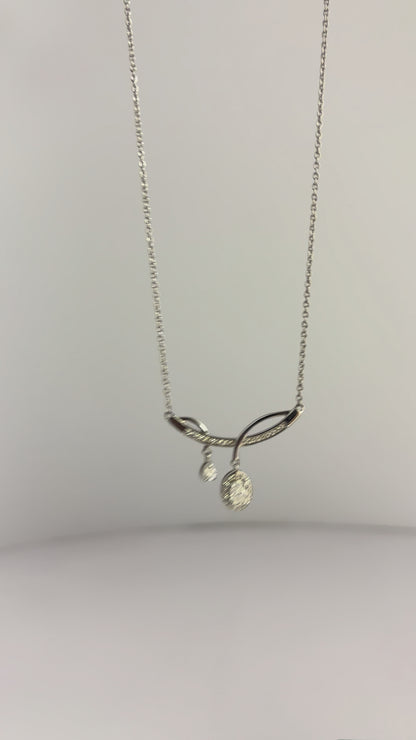 Golden Glow – Moissanite Drop Necklace