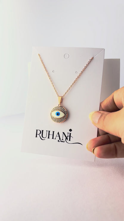 Rose Aura – Evil Eye Pendant Necklace